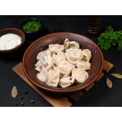 Veal pelmeni (dumplings)