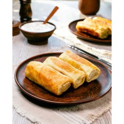 Chicken and mushroom crepes